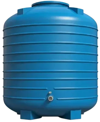 blue water tank